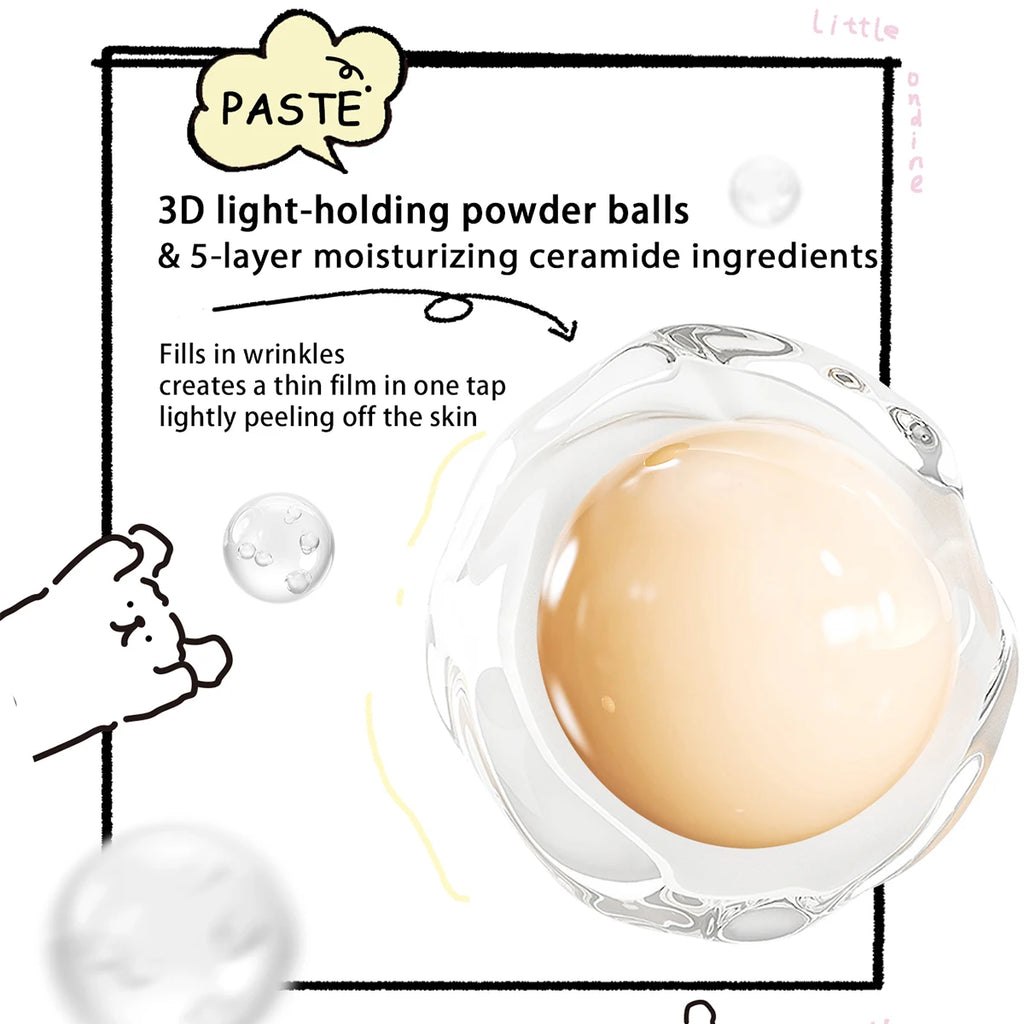 Little ONDINE Duo-Color Highlighter 01,Fine Shimmer Texture,Minimal Fallout,Natural Dewy Glow,Face Brightening,Luxury Makeup Vue