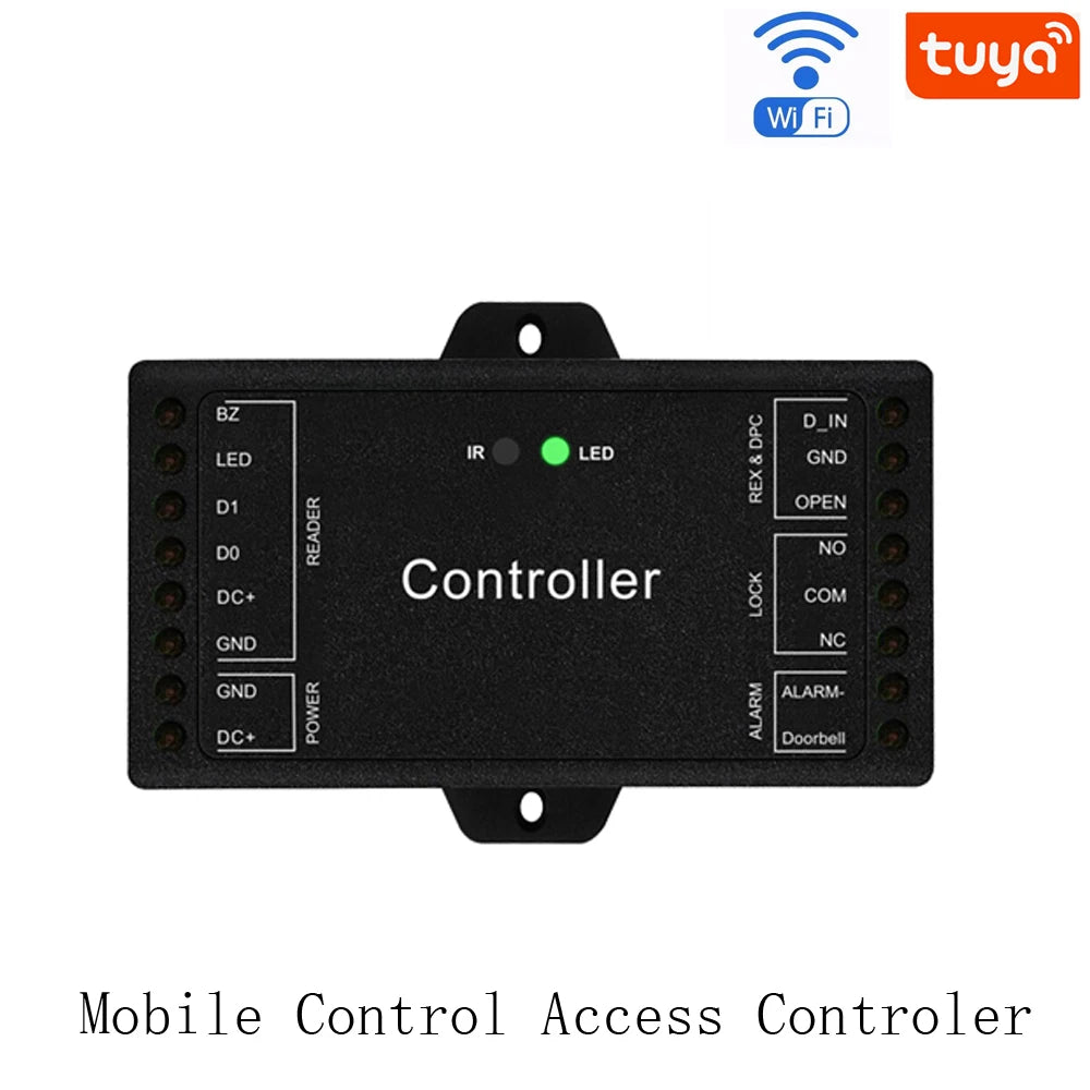 Sboard-Mini Single Wifi Door Access Controller RFID Reader Wiegand 26~37 Bits Output Access Control System with Remote Vue sboard wifi