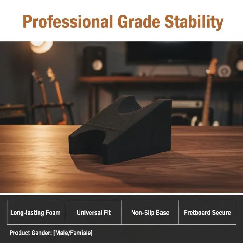 Guitar Neck Support Stand Pillow Electric Acoustic String Instruments Repair Tool Non Slip Holder for Home Studio Luthier Use Vue