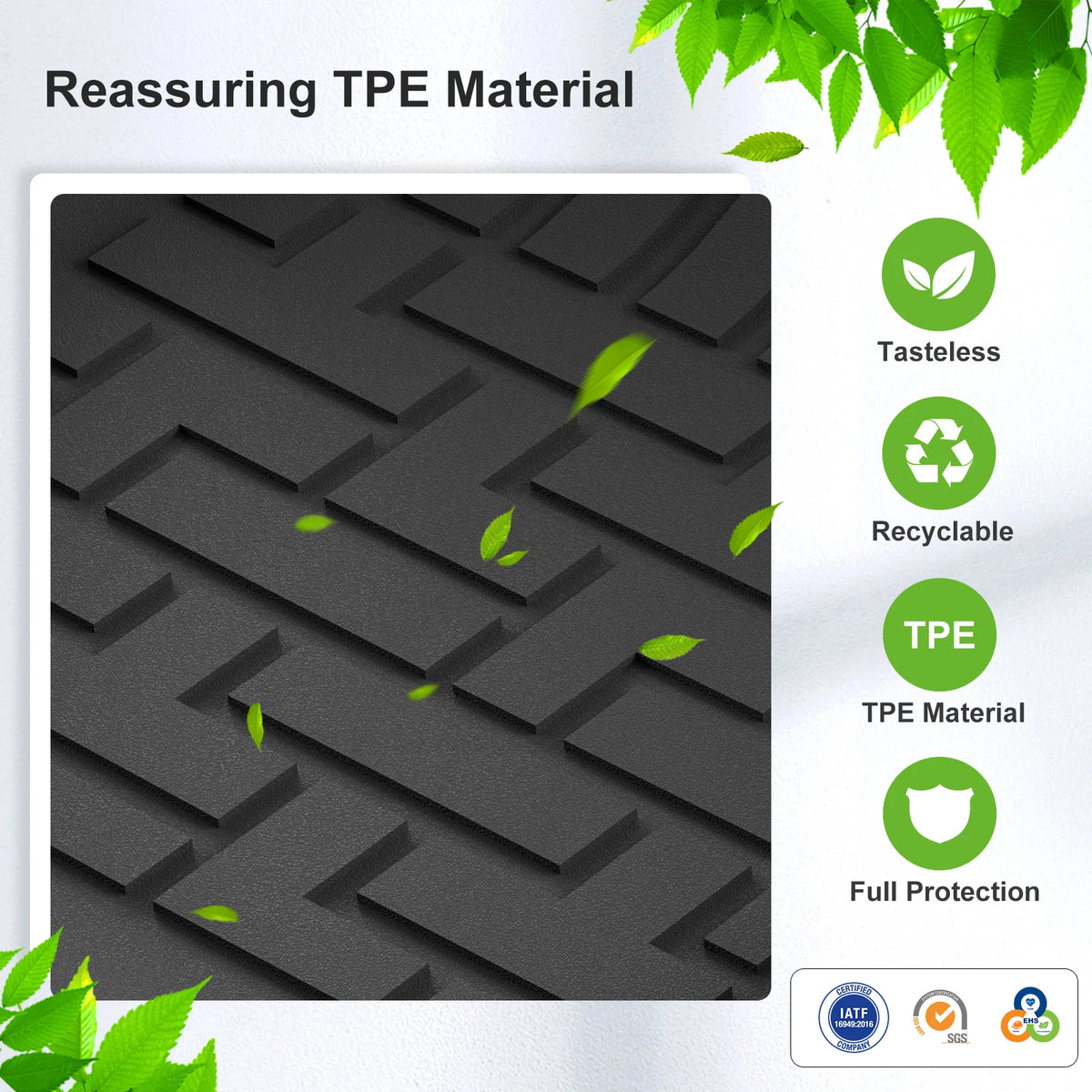 Smabee TPE Floor Mats GWM Cannon Great Wall Poer 2019-2024 RHD Car Floor Mats Vue