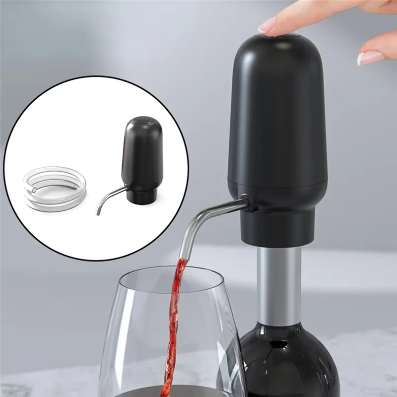 ABKW-Whiskey Red Wine Pump Dispenser Electric Wine Decanter Aerator Dispenser Professional High End Liquor Pump Adjustable Vue