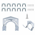 10Pcs Heavy-Duty Wall Hooks Durable Multi-Purpose Tool Storage Hooks Easy Install with Screws Hose Storage Hook Kitchen Storage Vue Wall Hooks set