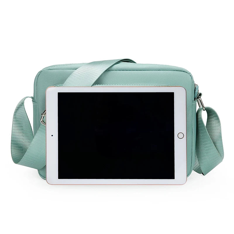 Women's Solid Multi-pocket Crossbody Bag Multi-functional Shoulder