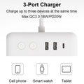 Tuya WiFi Smart Alarm Clock USB Desktop Fast Charging Socket Weather/Temperature Display Alarm Clock Timer App Voice Control Vue Default Title
