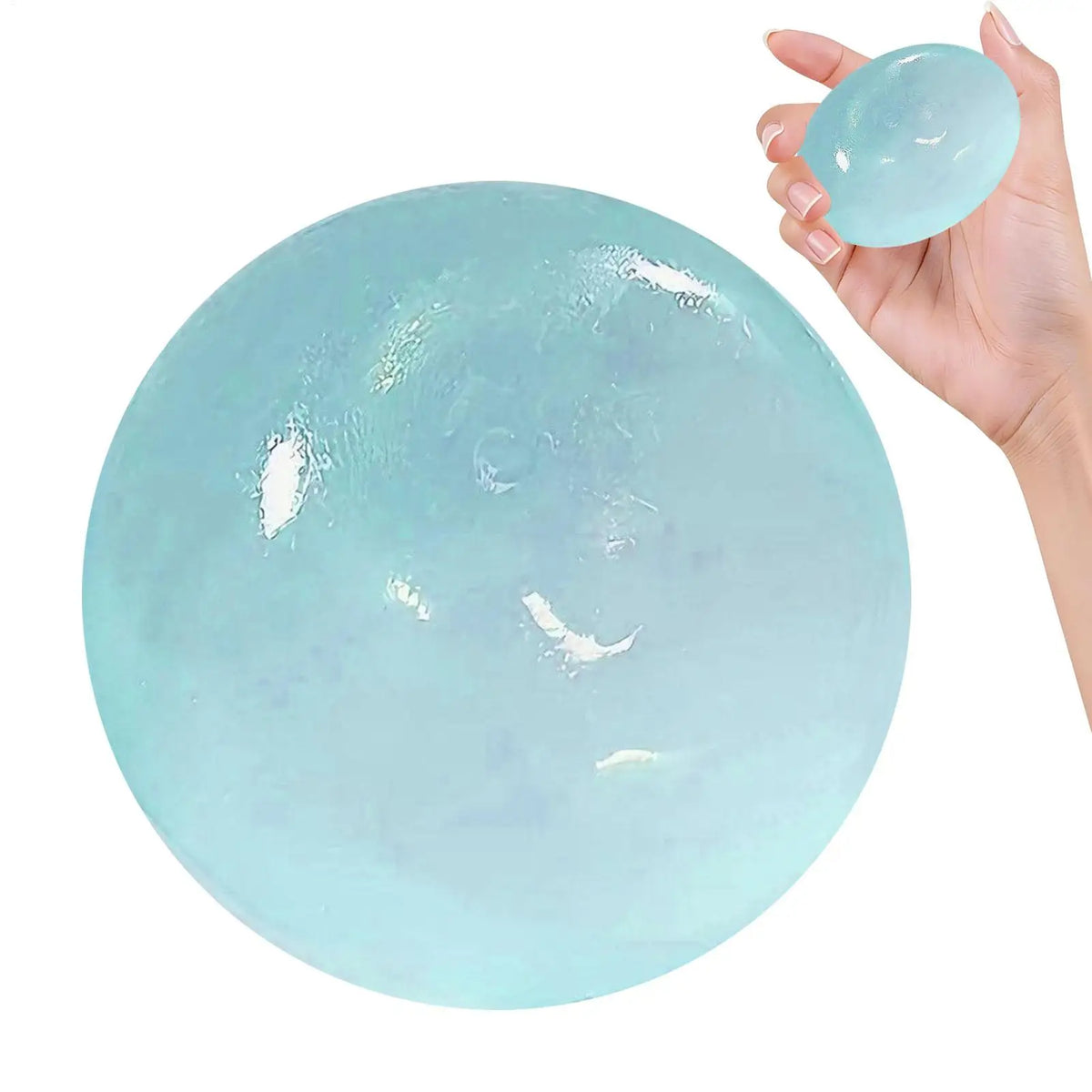 Slow Rebound Squish y Ball, Clear Sensory Stress Relief Toy, Tension Reduction Calming Fidget For Kids Students Adults Office Vue