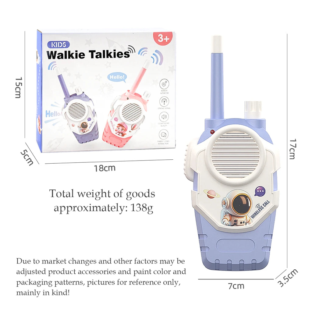 Walkie Talkie 2Pcs, Anti-loss Lanyard and Back Clip Design, One Click Call to Friend Gifts for Outside Trip Camping Hiking Toys Vue