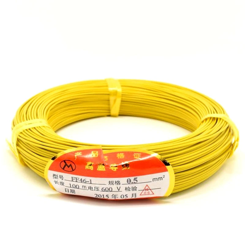 100M Cable Wire for Vehicle Loop Detector Coil Sensor Barrier 600V 0.5MM Vue