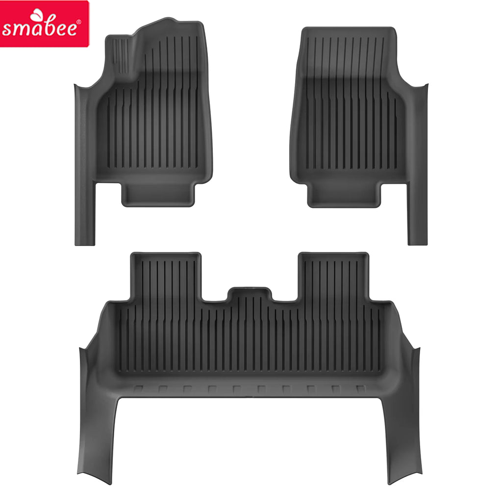 Smabee Left Drive for Tesla Model Y Launch Juniper/Y RWD Standard 2025 2026 Car Floor Mats With Door Sill Protective Cover Black Vue