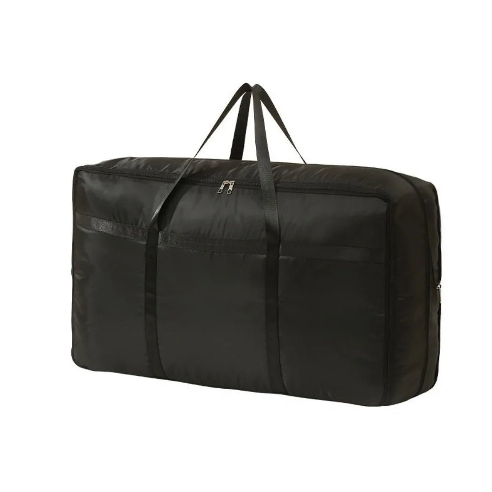 Large Capacity Expandable Storage Bag Folding Save Space Compression Storage Bags with Zipper Down Jacket Organizer Dorm Vue Black