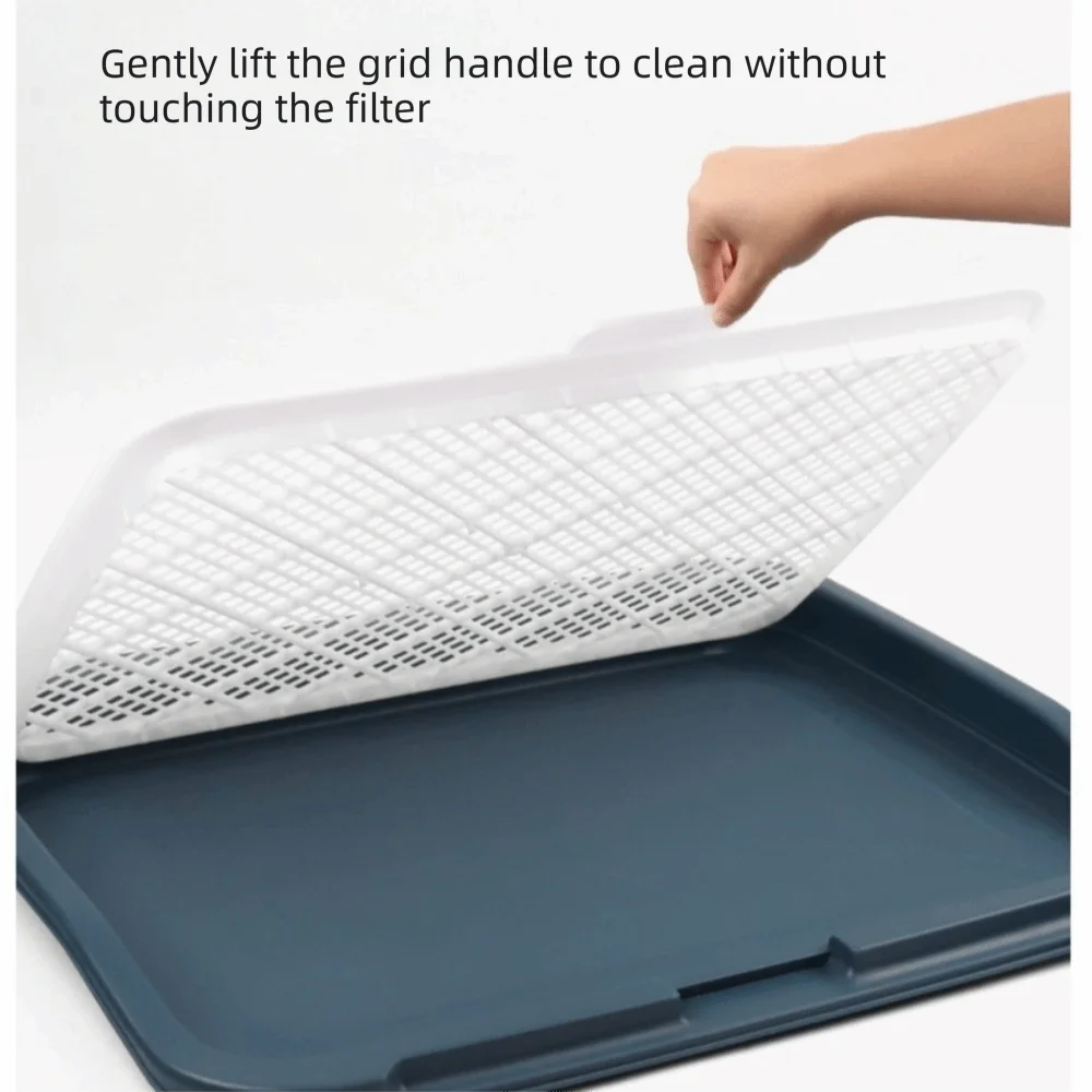 Easy Clean Puppy Potty Training Tray Detachable Mesh Dog Toilet Tray Leak Proof Reusable Dog Potty Training Toilet Vue