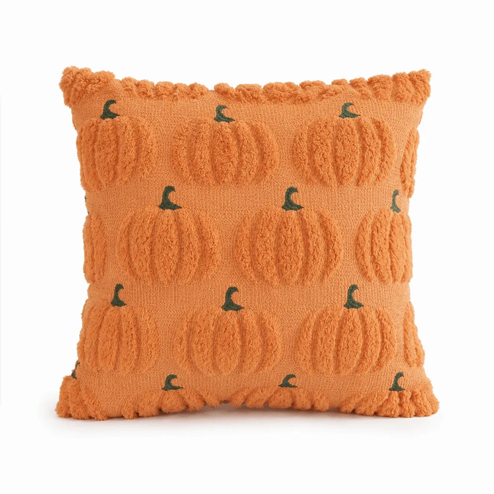 Modern Ghost Halloween Pillow Covers Decorative Colorful Cushion Covers Home Decor Plush Pillowcase Bedroom Vue Orange Pumpkin B