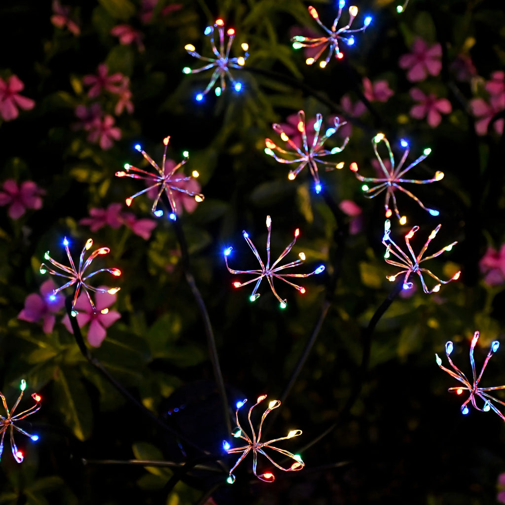 Solar Powered Dandelion Firework Stake Lights, LED Swaying Garden Lights, Waterproof Landscape Lamp for Lawn Patio Yard Decor Vue