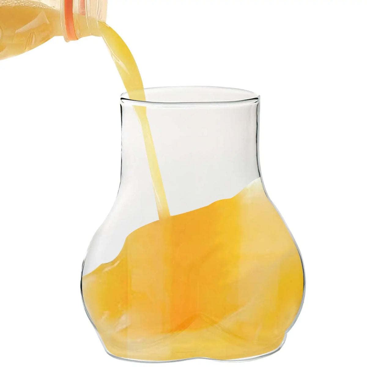 450ml Creative Body Shape Drinking Glass Novelty Butt Cup for Coffee, Milk, Beer, Wine, Cocktails, Fun Home Bar Decor, Gift Idea Vue