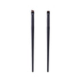 Private Label Angled Eyeliner Brush Wide Flat Fluffy Blending Eyebrow Makeup Brushes 2pcs Small Drawing Eyebrows Tool 25sets Vue black