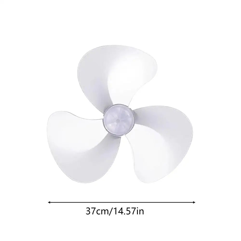 16 Inch Universal Fan Blade Replacement Electric Fan Leaves with Nut Cover 3 blades for Desk Office Dorm Home Indoor Use Vue B