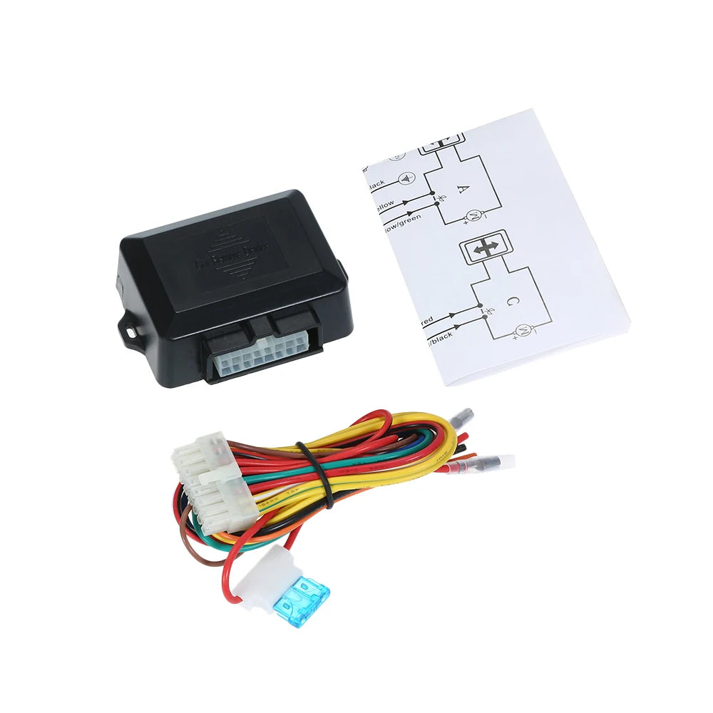 12V Universal Auto Power Window Control Window Open Closer Module for 4 Door Cars Power Window Closer with Wire Harness Vue