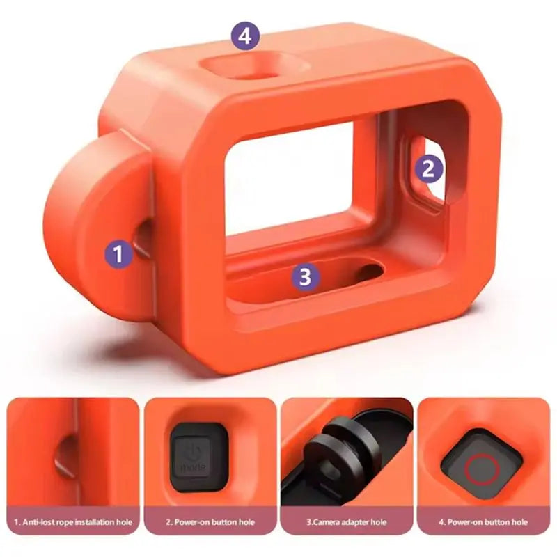 Hot-Floaty Soft Foam Case For GOPRO Hero 9/10/11/12 Professional Action Sports Camera Accessory Snorkeling Surfing Wakeboard Vue