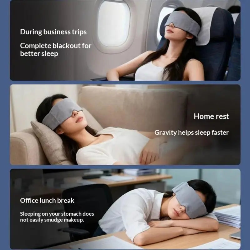 Gravity Soft Eye Mask with Light Blocking Double-Sided Design Comfortable Breathable Material for Sleeping Vue