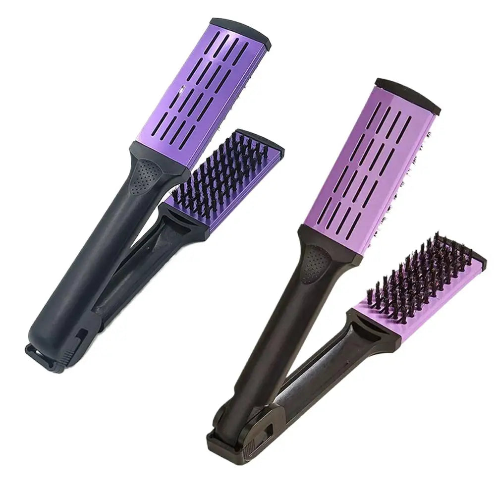 V-shaped Hair Styling Comb Straight Curly Dual-purpose Mane Splint Comb High Quality New Comfortable Fluffy Texture Styling Comb Vue