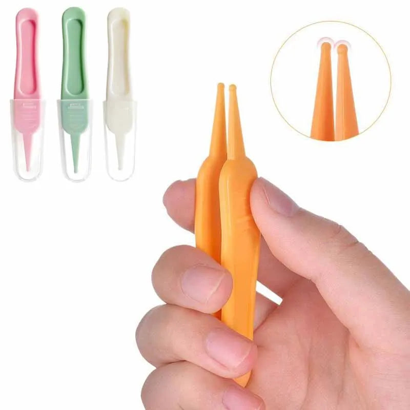 vvocci Baby Nose Cleaner Tool Toddler Nasal Cavity Care Supplies Kids Safety Tweezers Cleaning ForcepsPlastic TweezersEssentials Vue