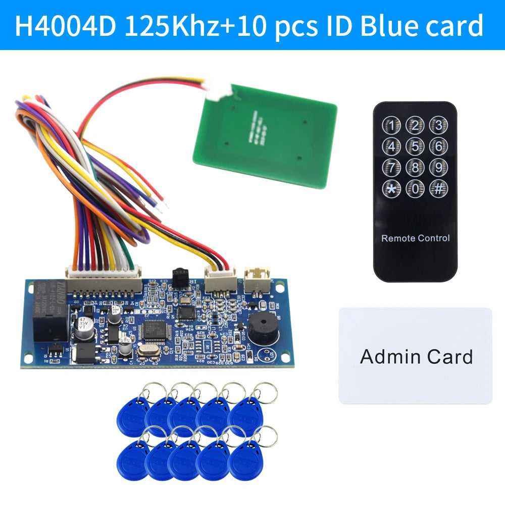 Embedded Access Controller Intercom Building Module DC 10-24V 13.56Mhz 125Khz RFID IC ID With Wg26 In out NO/NC/ COM interfaces Vue H4004D-DBkey