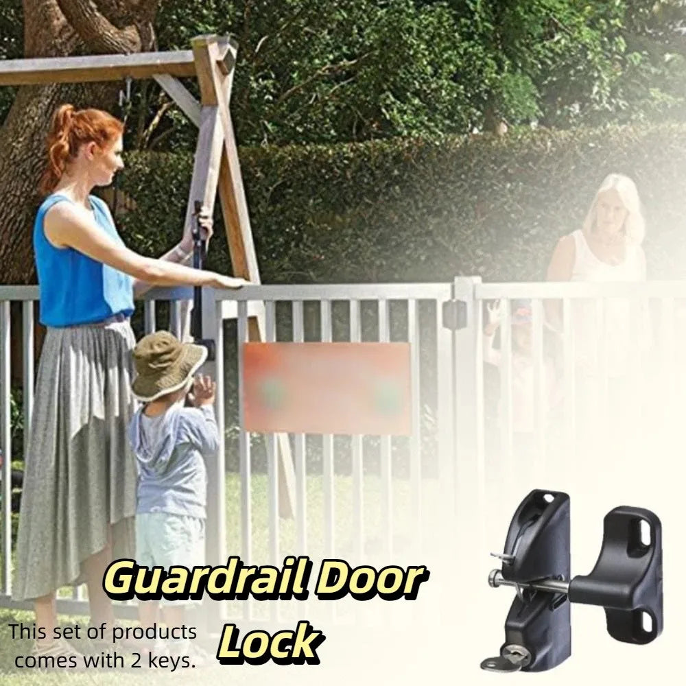 Automatic Locking Automatic Locking Gate Lock With 2 Keys Lockable Lockable Gate Lock 2 Sided Secure Key Lock Gate Lock Vue
