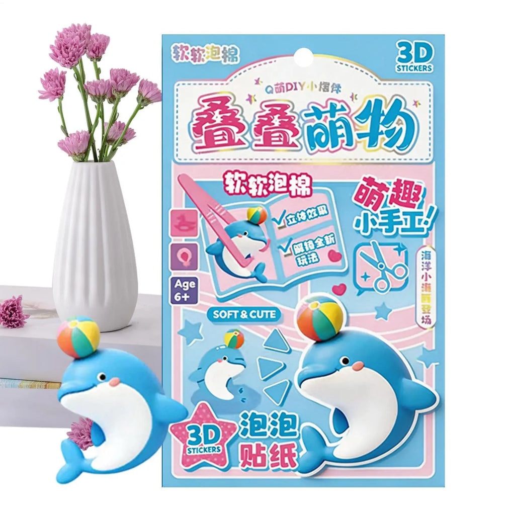 3D Stackable Miniature Stickers, Layered Scene Decals for DIY Projects, Relaxing Craft Stickers for Scrapbooking Journaling Home Vue