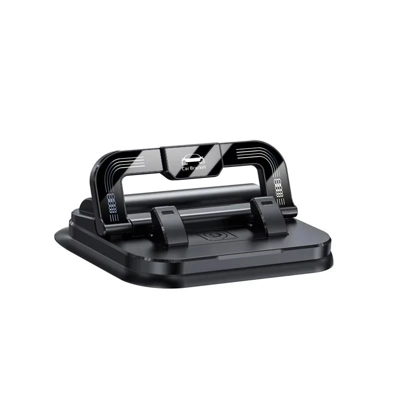 360° Rotatable Universal Car Phone Holder with Number Plate Dashboard Mount Easy Install Vehicle Mobile Phone Holder Vue black
