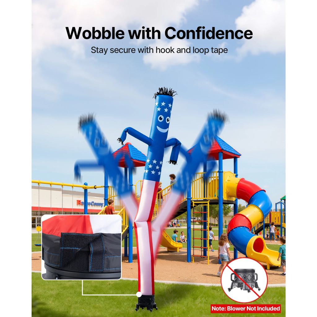 SucceBuy 20 FT Patriotic Waving Inflatable Tube Man | Outdoor Ad Inflatable Advertising Figure Vue