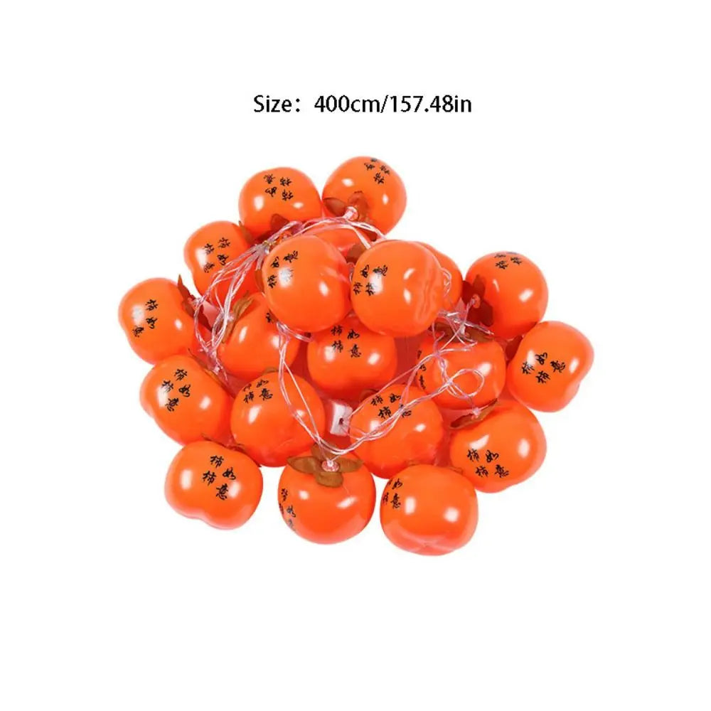 Waterproof LED Ruyi Lights Super Bright Energy Saving Red Lanterns USB Powered LED 20 Persimmon Light New Year Decoration Vue