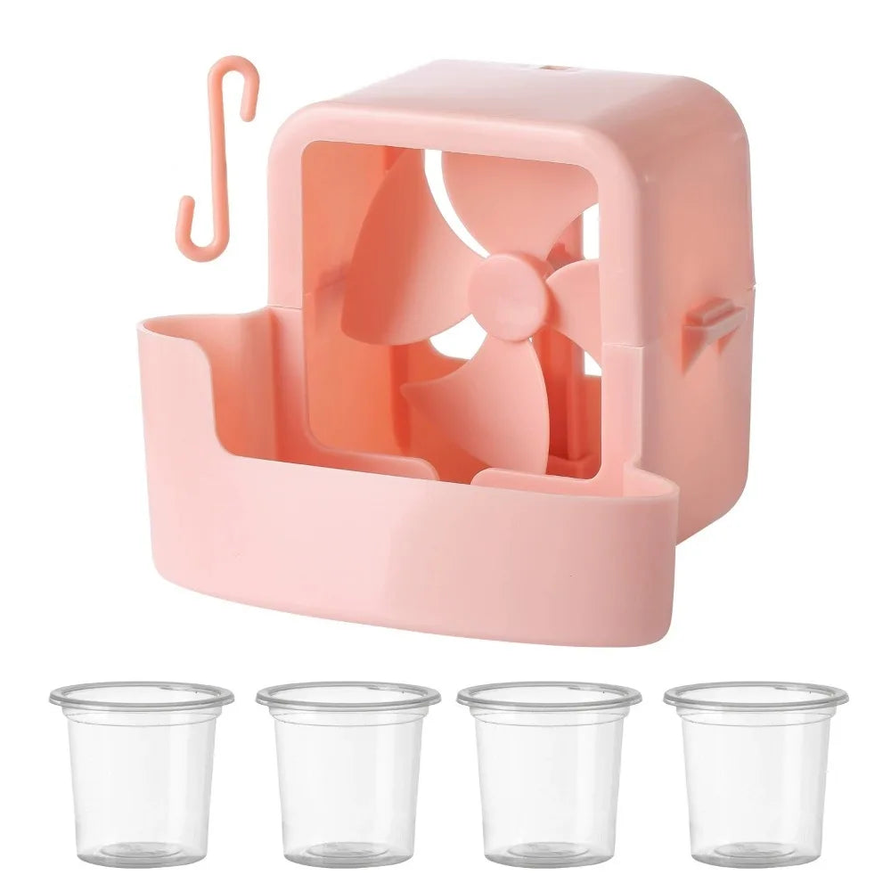 Hanging Fan Cooling Tool 4 Ice Cup Add Cubes Accessories Reusable