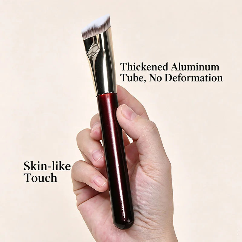Heart Shaped Angled Foundation Concealer Brush No Trace Even Coverage Concealer Liquid Foundation Makeup Brush For Spots Cover Vue