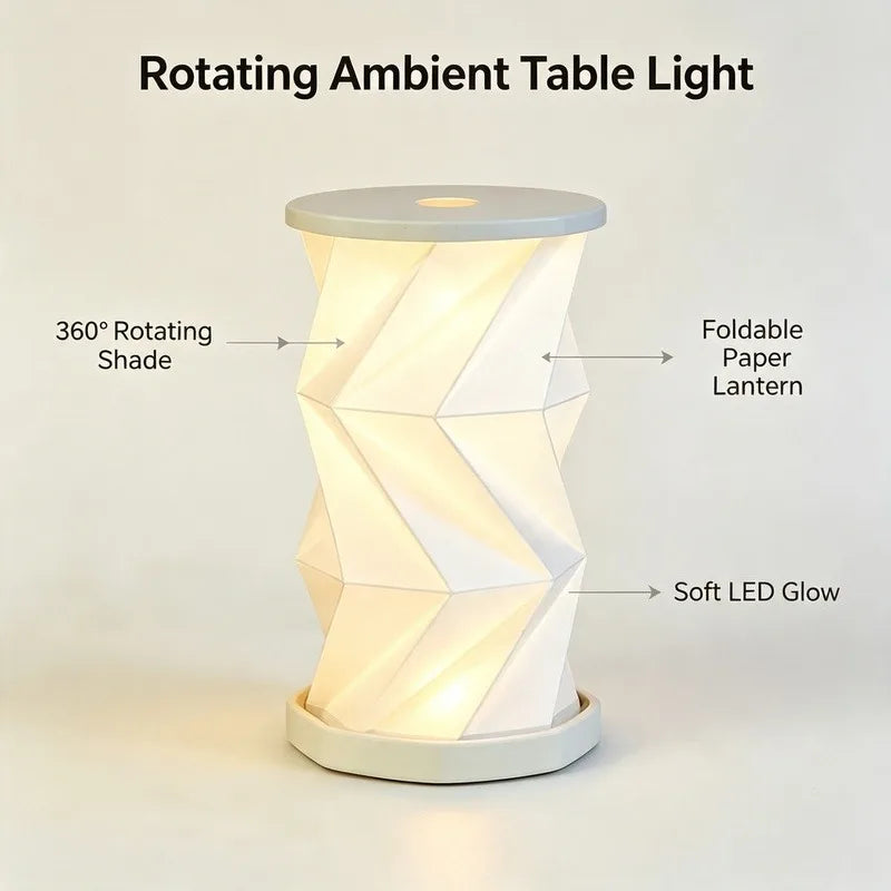 Foldable LED Book Light, Portable Touch Dimmer Night Lamp, Ambient Table Light for Bedroom Reading Home Decor Vue