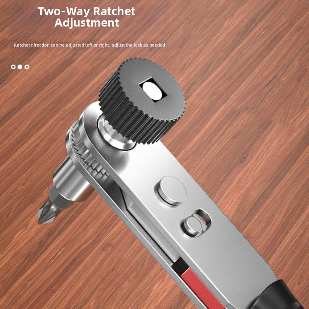 Double-Head Quick Release Ratchet Wrench Set 1/4" Bits & Sockets Ratchet Wrench Set Vue