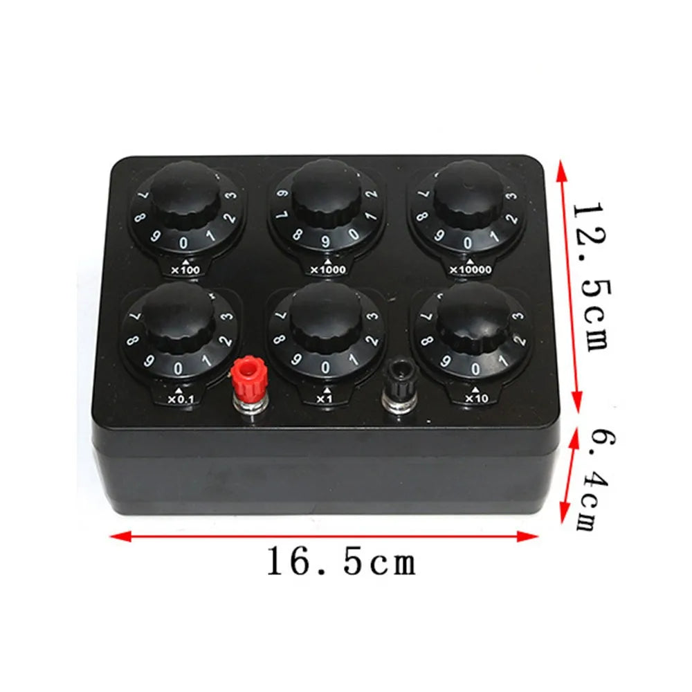 0-99999.9Ω Adjustable Resistance Box Physics Teaching Equipment Variable Load Resistor Measure EMF & Resistance Resistance Box Vue