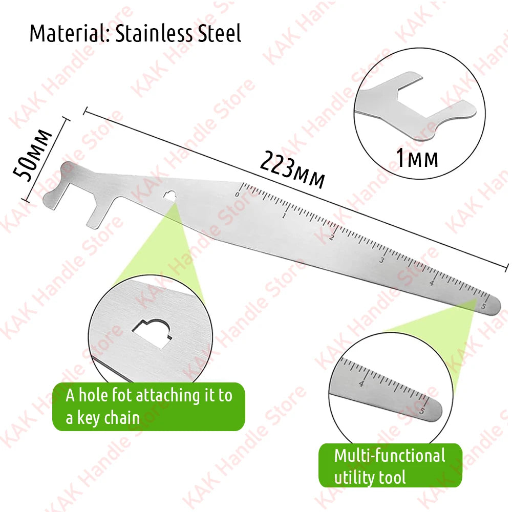 KAK Stainless Steel Lock Picking Pry Bar Tool Multitool for Firefighters Multipurpose Leverage Tool Set for Emergency Rescue Vue