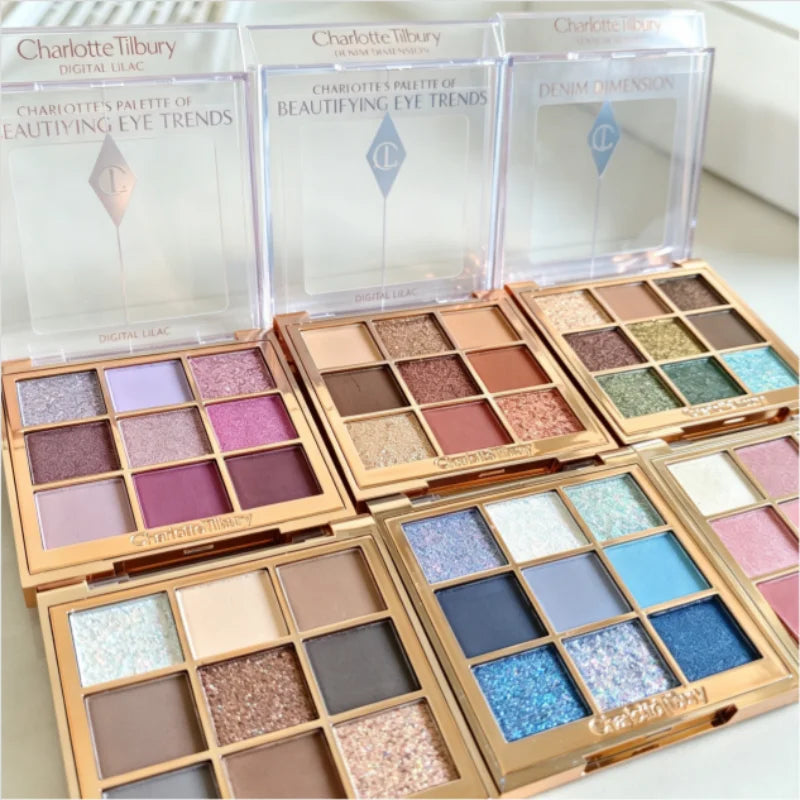 fashion Easy Apply Blusher Lasting Brighten Charlotte Makeup Tilbury 4/6/9 Colors Eye Shadow Disc Waterproof Eye Shadow Palette Vue