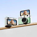 Lenovo Retro Mini Camera 1080P CCD with Flip Screen Neck Strap Design Portable Sports Camera for Outdoor Travel Vlogging Vue Green