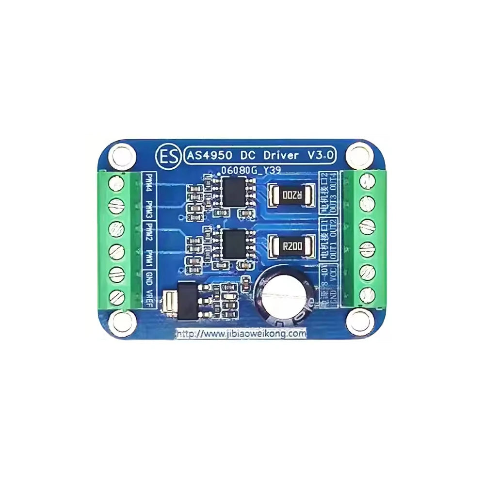S4950 Full Bridge/Needle Dual Channel H Bridge High-power DC Brush Step Motor Drive Module DC8-40V 3A Step Motor Drive Board Vue