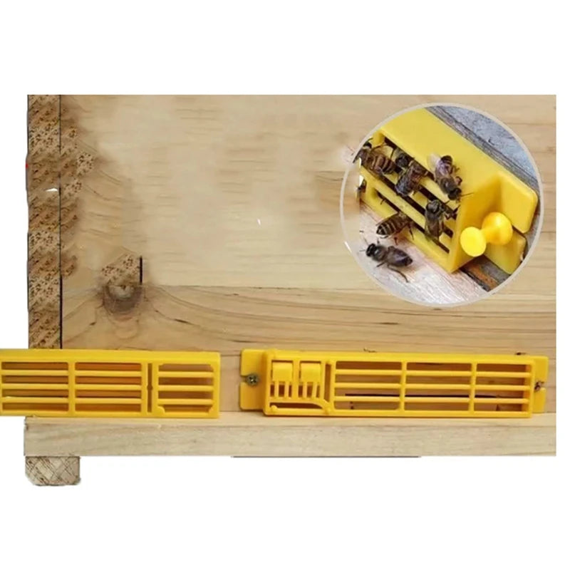 New Design Small Bee Queen Entrance Gate Anti Flying Reducer Closer Porch Hive Also Use For Swarm Colony Release Drone Bee Vue