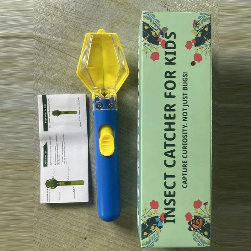 Bug Catcher & Viewer Kids Outdoor Insect Exploration Tool With Magnifying Glass Safe Bug Catching Kit For Nature Learning Vue blue