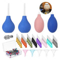 ABKW-129 Pcs Pottery Tools, Precision Tip Applicators, Pottery Slip Trailer Bottles With Needles,Filling Funnels,Pins Vue Default Title