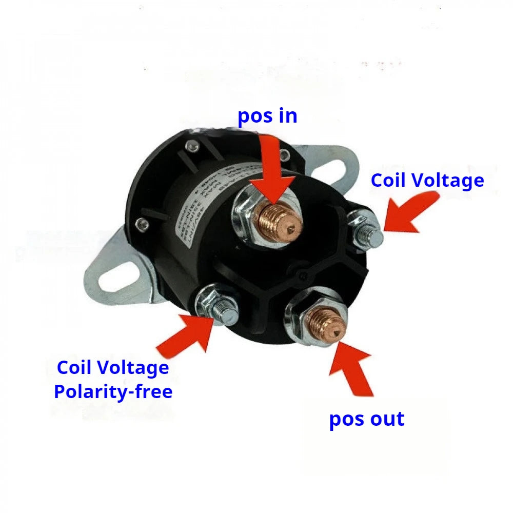 1PCS 250A High Voltage Arc Suppression DC Motor Relay DC12V DC24V DC36V DC48V DC60V DC72V DC84V DC96V DC Relay Module Vue