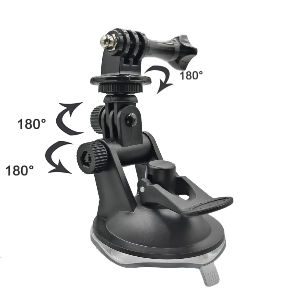 Suction Cup Mount Car Glass Vehicle Windshield Holder For GoPro Hero 13 12 11 10 Insta360 X3 X4 DJI OSMO Action 5 Pro Camera Vue