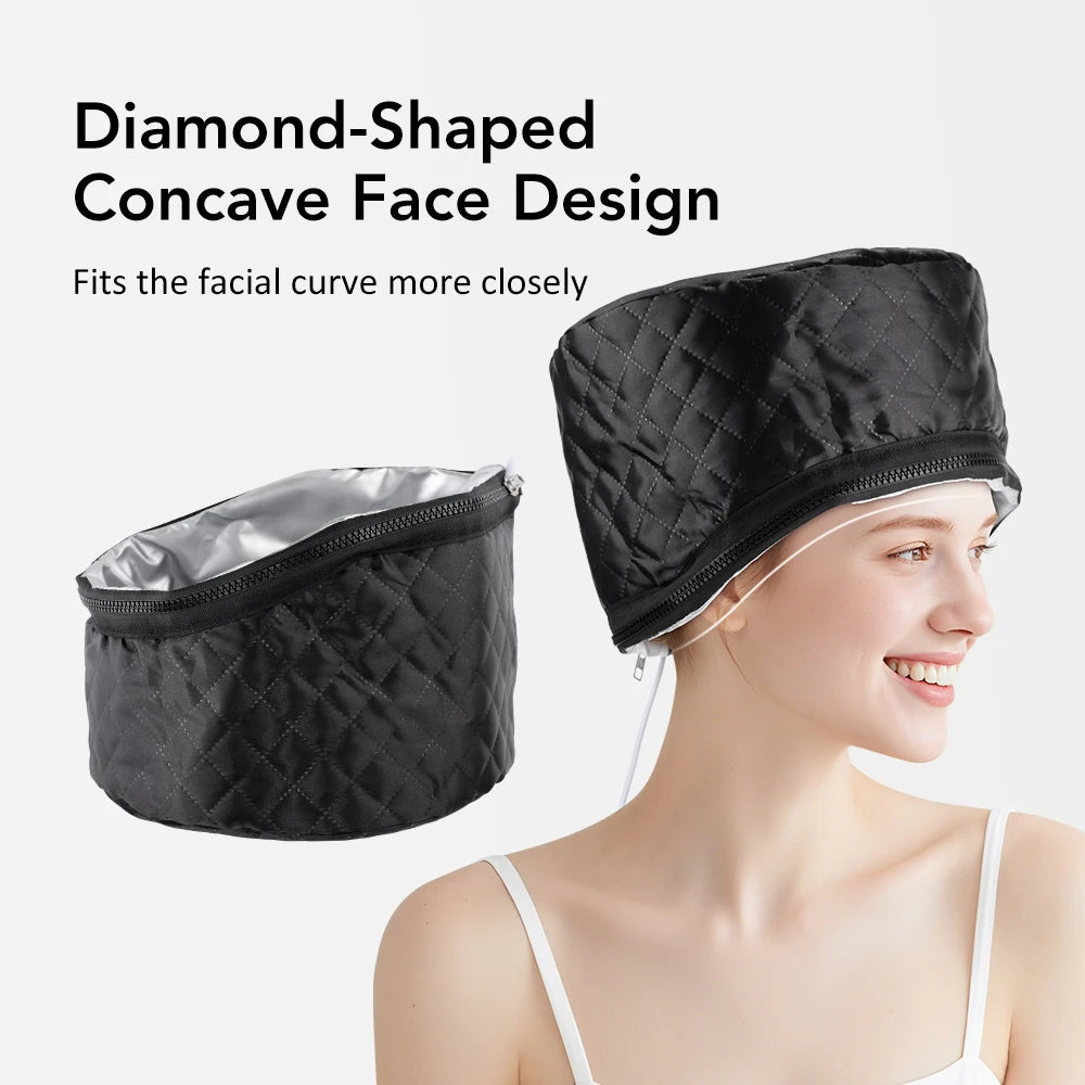 Moajaza Hair Steamer Cap – 10-Level Deep Conditioning Bonnet Hair Steamer Cap Vue
