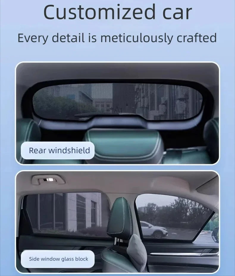 Car Sunshade For Jaecoo J7 7 2024 2025 2026 Car Mesh Sunshade Magnetic Mesh Window Visor Sunscreen Privacy Curtains Accessories Vue