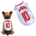 Soccer Jersey Vest for Small Dogs | Lightweight Sport Shirt Dog Jersey Vest Vue America M CN