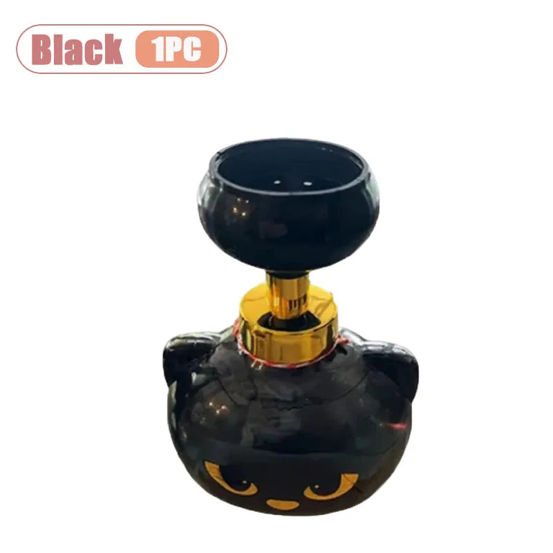 1-10PCS Black Cat Paw Foam Soap Pump Dispenser Refillable Hand Wash Bottle for Bathroom Sink Halloween Decor Cat Lovers Gift Vue Black-1PC