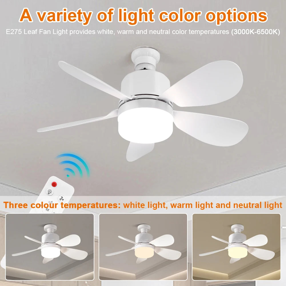 ATUOTIN LED Ceiling Fan Light with Remote, E27 Dimmable 30W/40W Ceiling Fan Light Vue
