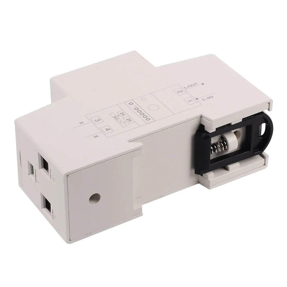 DDS015 5-80A 230V 50Hz Single Phase Energy Meter Watt Meter Household DIN Rail Mounting Digital LCD Electric Energy Power Meter Vue